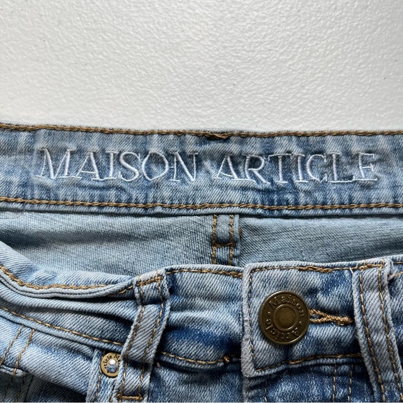 Women’s Blue Johnny Straight Leg Distressed Jeans - Picture 4 of 8